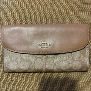 Coach Tan and Brown Women's Wallet